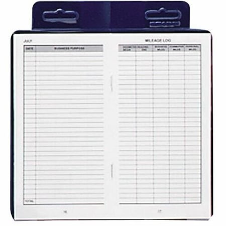 Dome Publishing Co Deluxe Automobile Mileage Log Book, 3-1/4inx6-1/4in, Blue DOM771